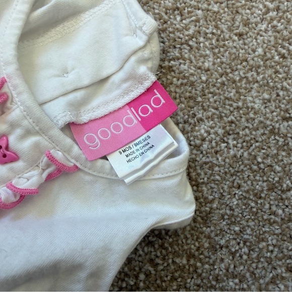 Goodlad Baby Girls Plaid Butterfly Dress 9M Pink Blue Sleeveless Easter - Picture 4 of 4